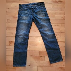 7 For All Mankind Men's Size 36 Standard Blue Jeans